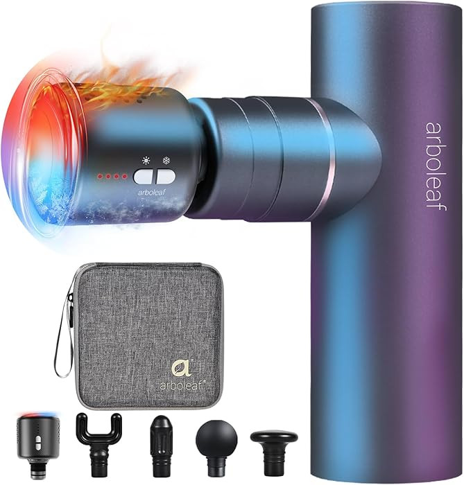 arboleaf Thermacool Massage Gun Deep Tissue with Heat and Cold Head, Full-Metal Electric Portable... | Amazon (US)