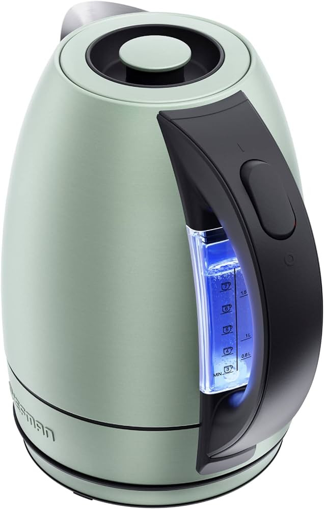 Chefman Electric Kettle, 1.7 Liter Stainless Steel Electric Tea Kettle Water Boiler with Automati... | Amazon (US)