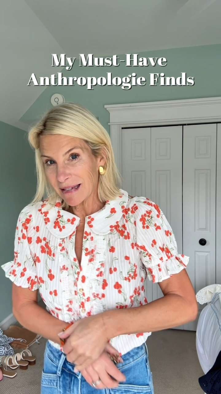 These are the kind of Anthropologie finds that instantly make getting dressed more fun again. The jeans are so flattering, the shirt makes every outfit feel more feminine, and the sandals are the perfect finishing touch. Use my code ANGELA20 for 20% off orders over $100 before the best pieces disappear. 

 #LTKootd #LTKSaleAlert