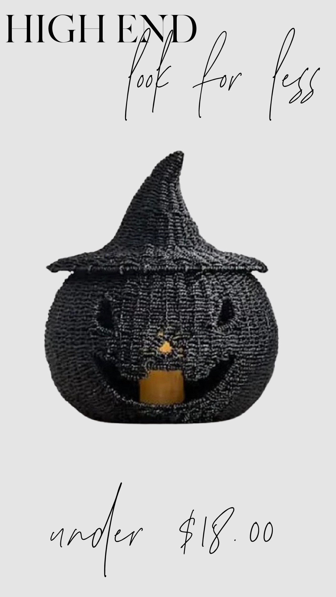 High-end Halloween vibes for less! This chic woven pumpkin lantern is under $18 and the perfect cozy fall decor piece.

#LTKhome #LTKholiday #HalloweenDecor #FallDecor #LookForLess

#LTKHome #LTKSaleAlert #LTKSeasonal