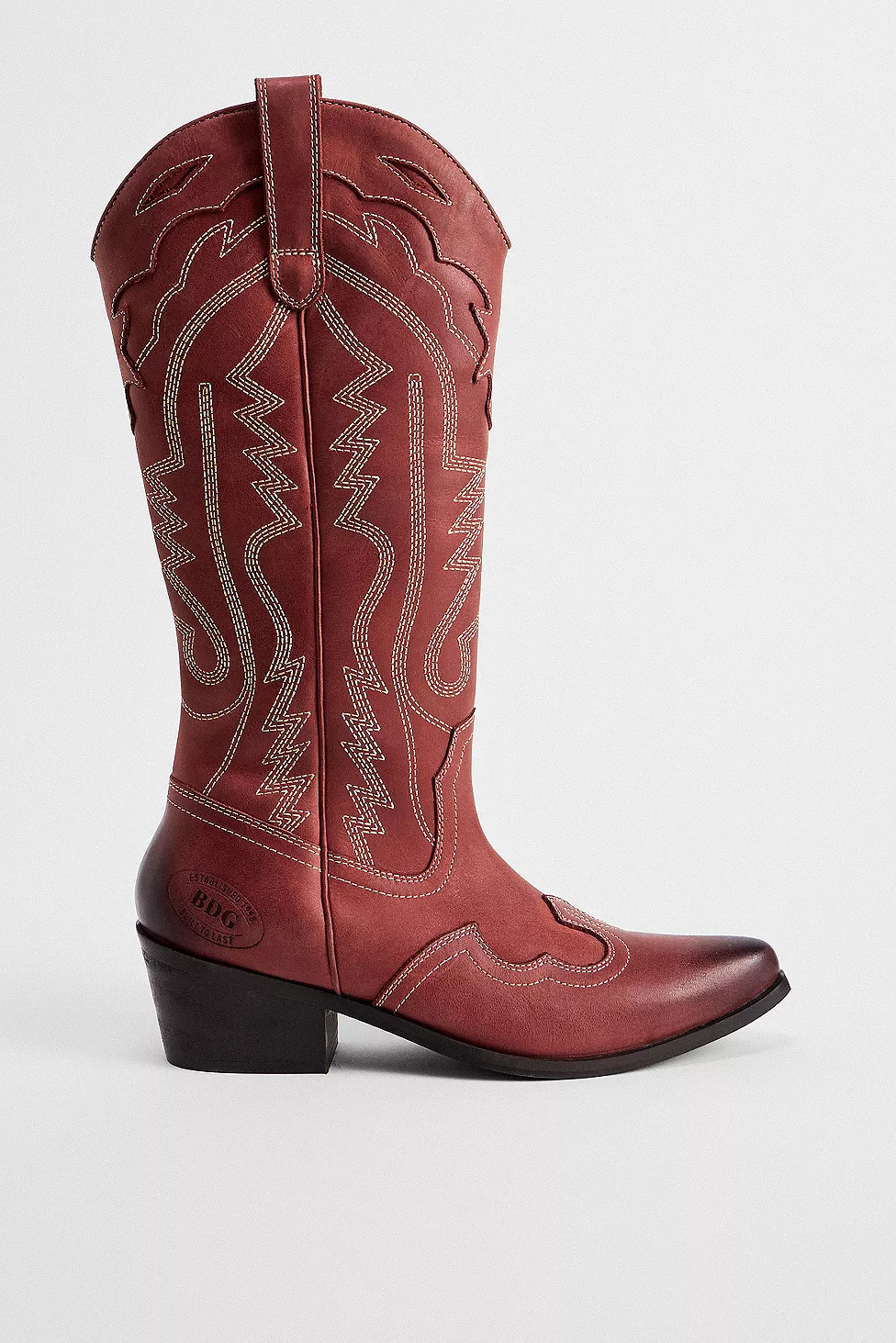 BDG Red Dallas Leather Boots | Urban Outfitters UK