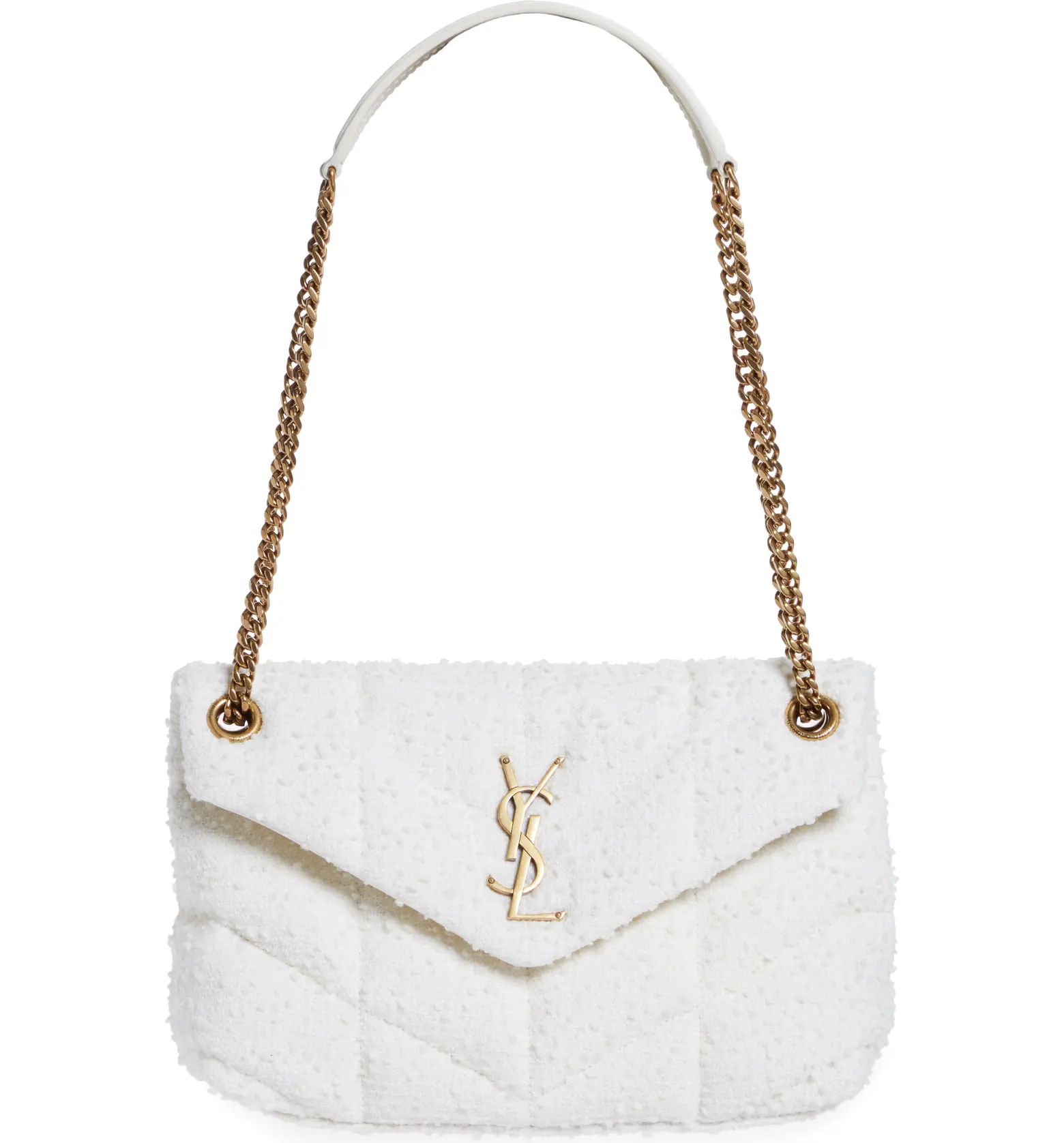 Small Lou Quilted Bouclé Shoulder Bag | Nordstrom