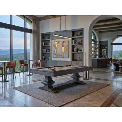 Beaumont 8' Slate Pool Table In Marble Grey | Wayfair North America