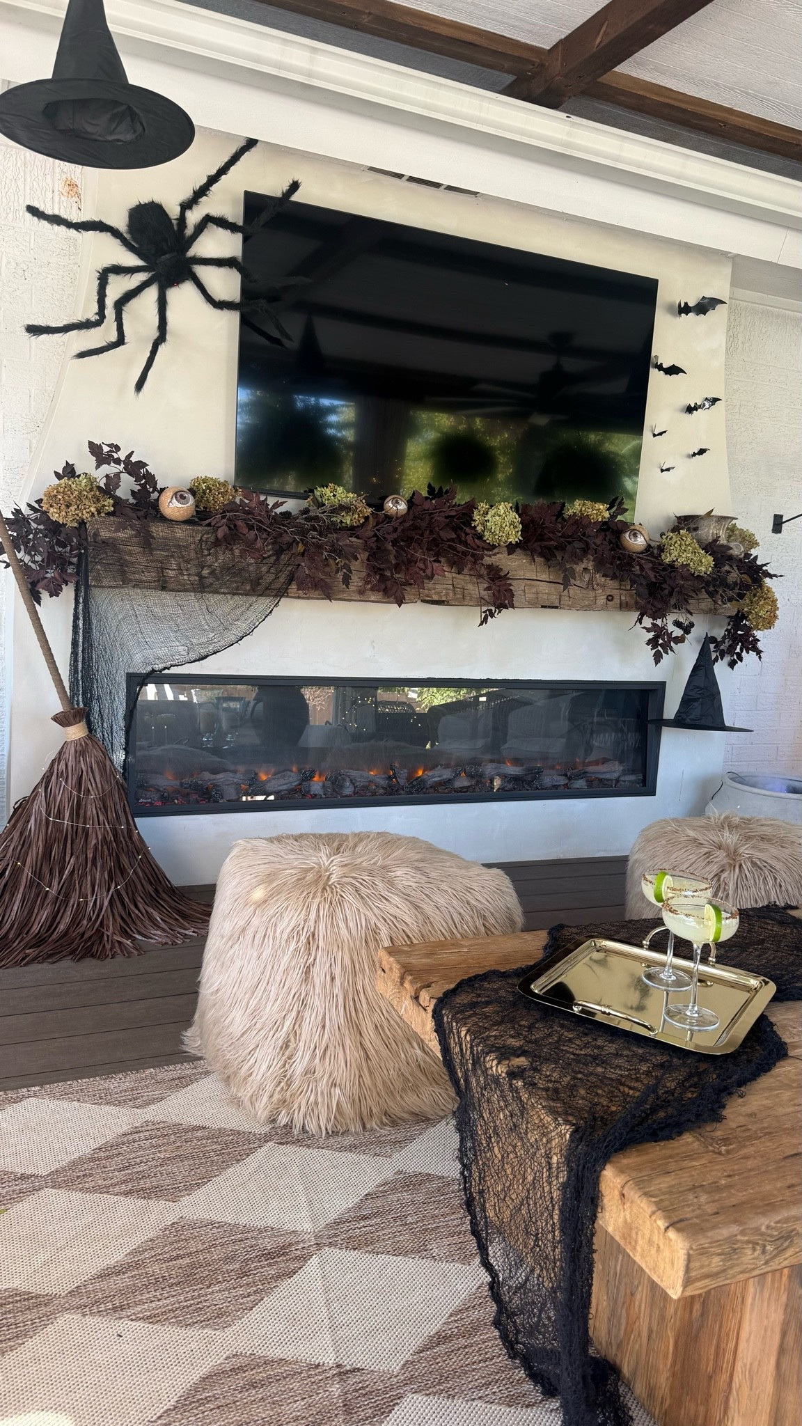 #ad - Halloween on my back patio with pieces from @Wayfair - these eyeballs add such a spooky touch to any Halloween mantel decor! Shop all of my Halloween decor finds here. #wayfair #wayfairpartner

#LTKHome #LTKSeasonal