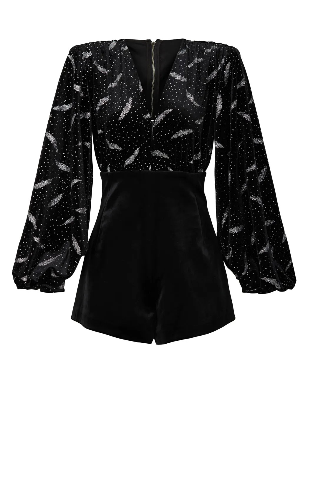 Maria Velvet Romper | Rent the Runway