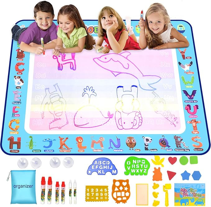 Doodle Mat Large Water Writing Doodle 40 x32 inch Drawing Mat for Kids Toys Girls Boys | Amazon (US)