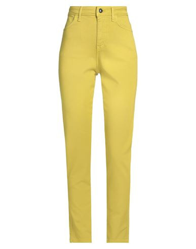 Kontatto Woman Pants Lime green Size XS Cotton, Elastane | YOOX (US)