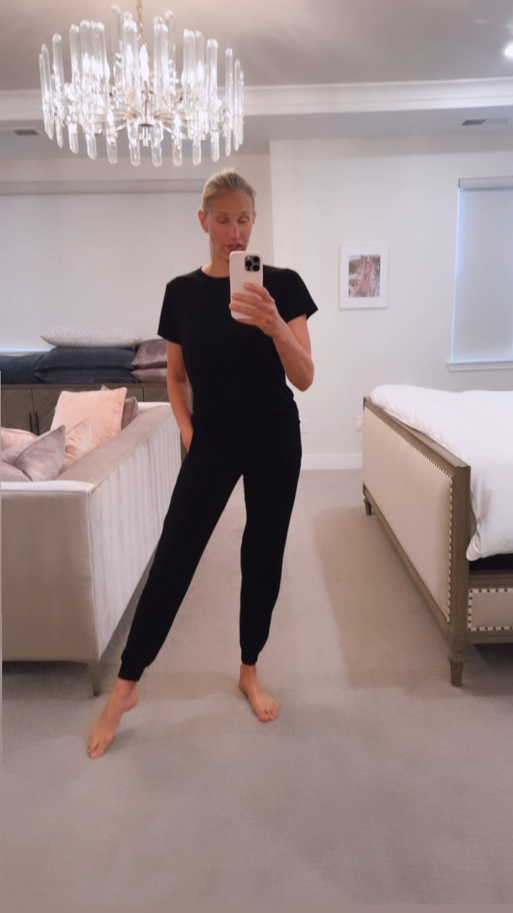 The perfect soft bamboo loungewear/jogger/pj set for under $40! Available in 7 colors! I ordered my usual small. I’m 5’9 and they are long too-a must! 🥰  #loungeset #loungewear #pajamaset #cozy #momuniform #postpartumstyle #bamboopajamas #bambooloungewear 

#LTKFindsUnder50