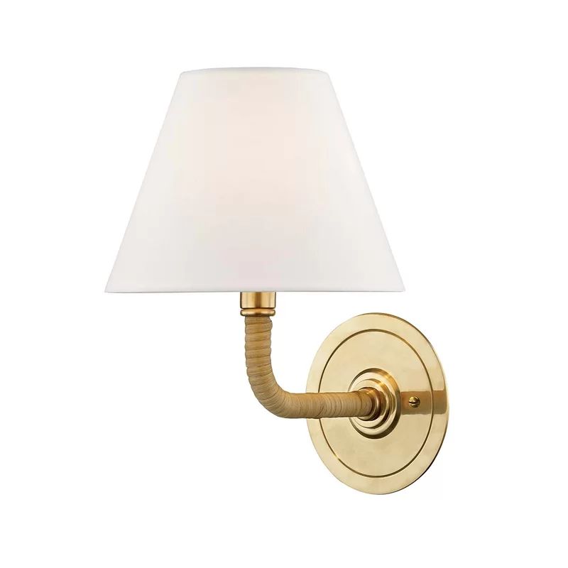 Mark D. Sikes 1 - Light Dimmable Aged Brass Armed Sconce | Wayfair Professional
