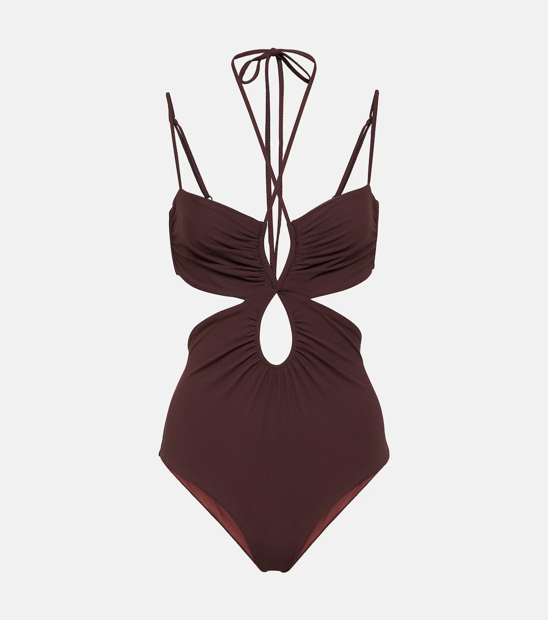 Halterneck cutout swimsuit | Mytheresa (UK)