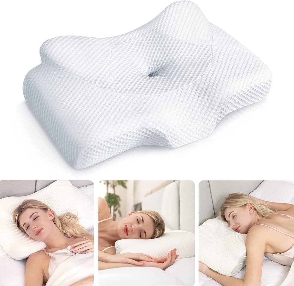 Osteo Cervical Pillow for Neck Pain Relief, Hollow Design Odorless Memory Foam Pillows with Cooli... | Amazon (US)