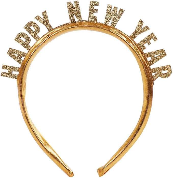 Himine New Year Bow Headband, Christmas Party, New Year Party Headband | Amazon (US)
