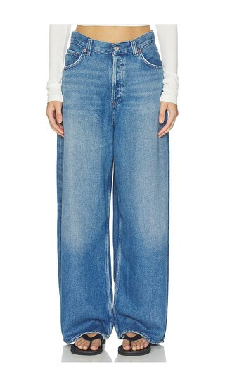 AGOLDE Rounded Baggy Jean in Blue. - size 29 | Revolve Clothing (Global)