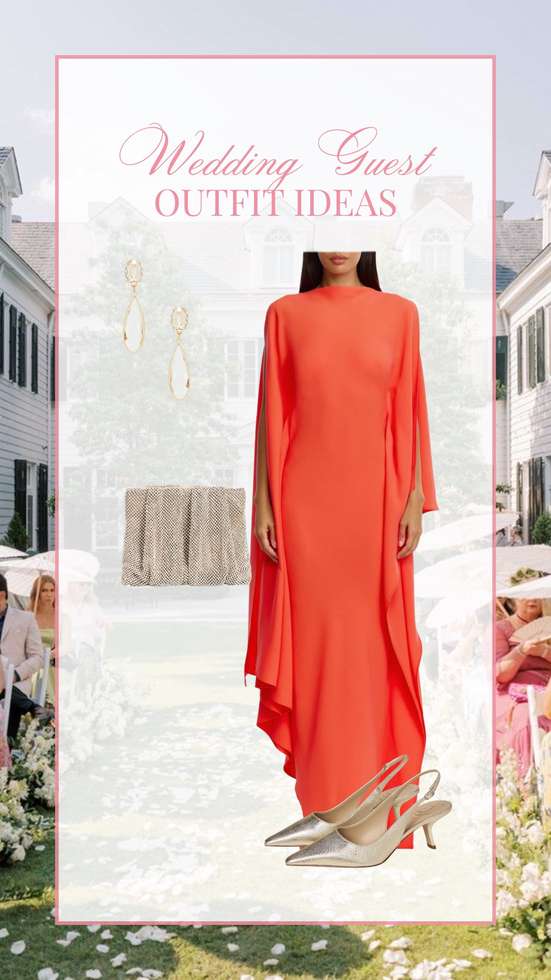 Wedding guest outfit idea with sleeves!