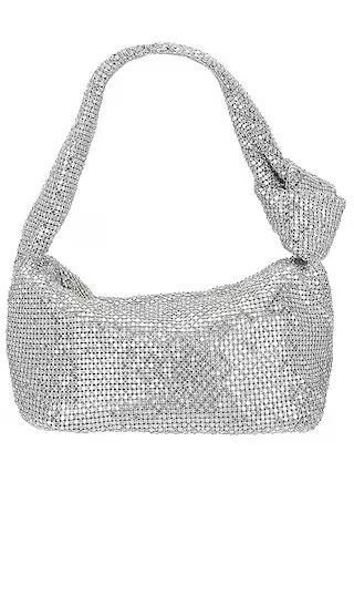 Isabella Slouch Bag in Silver | Revolve Clothing (Global)