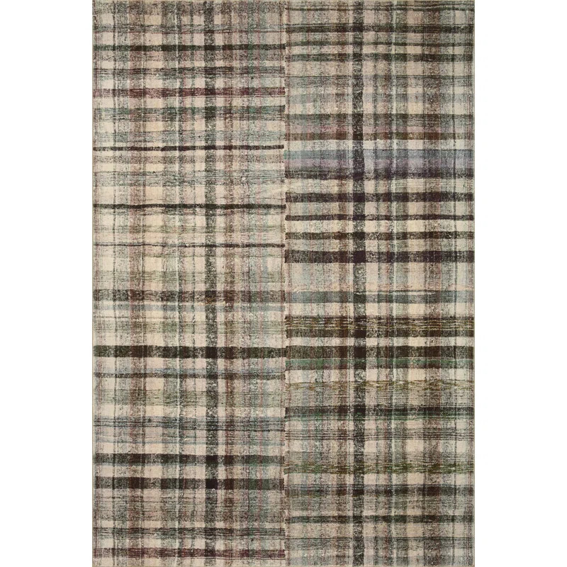 Humphrey Performance Forest/Beige/Pink Rug | Wayfair North America