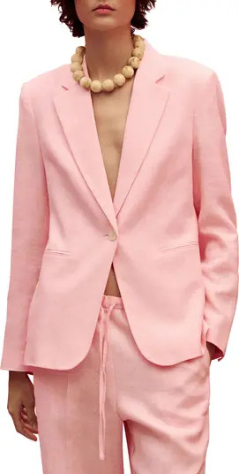 MANGO Boreli Linen Blazer | Nordstromrack | Nordstrom Rack