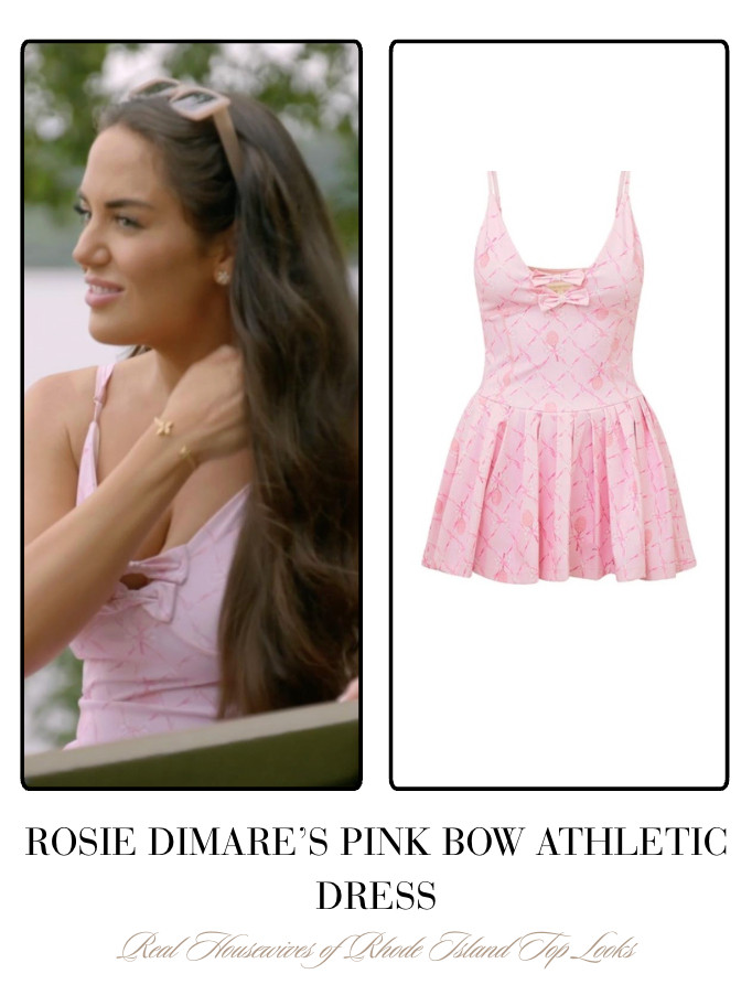Rosie DiMare's Pink Bow Athletic Dress 

 