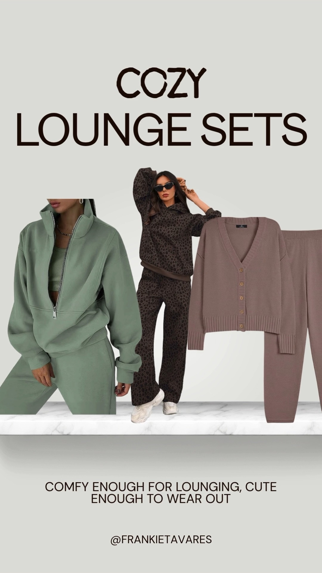 Amazon lounge sets that make getting dressed way too easy 🤎✨ Comfy enough for lounging, cute enough to run errands in, and the best part? You can wear the pieces together or mix & match them with your existing wardrobe for even more looks. Basically, effortless style + comfort = a win.

#AmazonFashion #AmazonFinds #AmazonStyle #AmazonLoungeSet #LoungeSet #Loungewear #CozyStyle #CasualStyle #EverydayStyle #ComfyAndCute #MixAndMatch #AffordableFashion #LTKFinds #LTKStyle #LTKFashion

#LTKMidsize #LTKOver40 #LTKmomlife