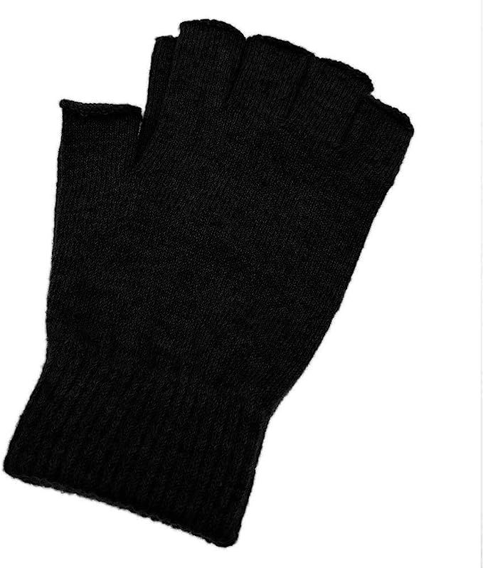 NOVAWO Cashmere Blend Fingerless Gloves Warm Arm Warmers Unisex Typing Gloves | Amazon (US)