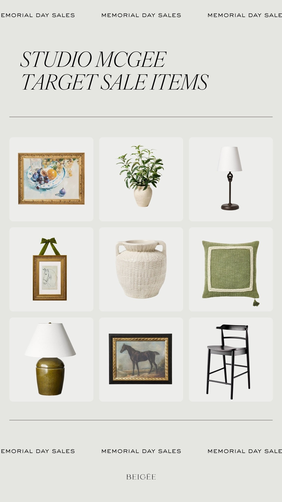 Memorial Day sale studio McGee items.