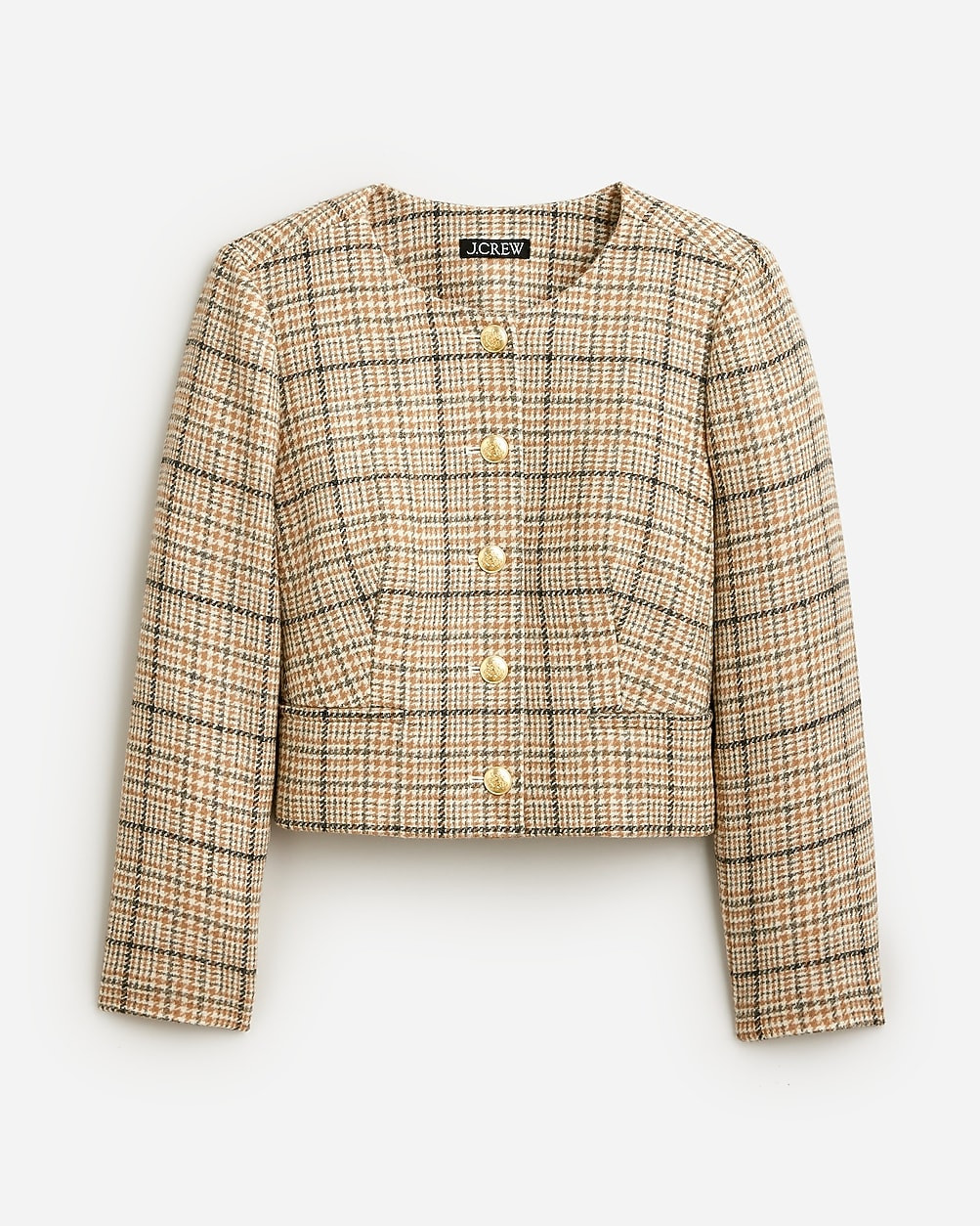 Louisa lady jacket in plaid English wool | J. Crew US