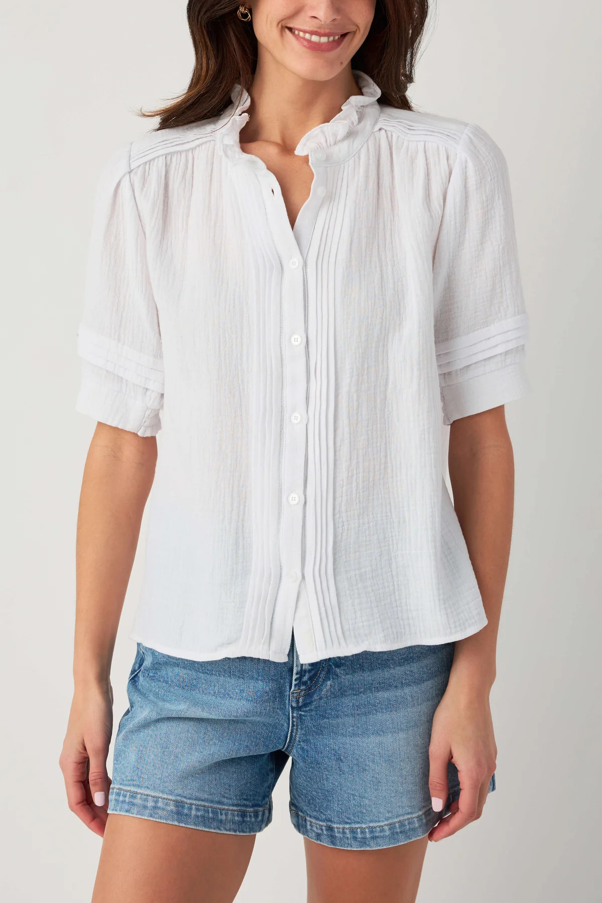 Fate Gauze Short Sleeve Top | Social Threads