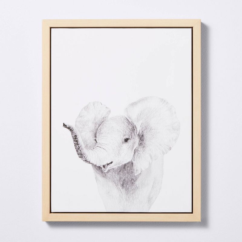 11x14 Framed Canvas Elephant - Cloud Island™ | Target
