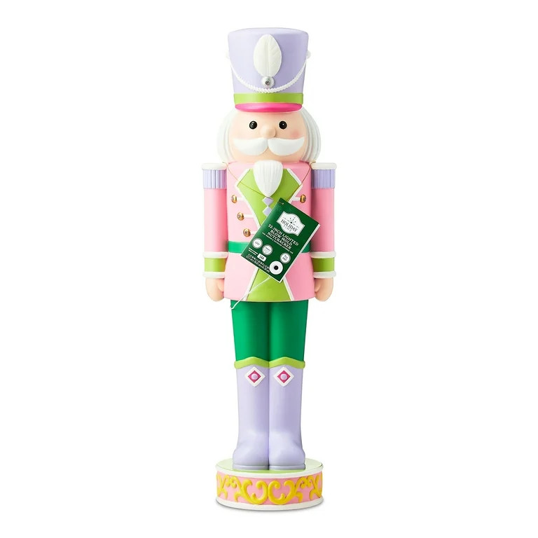 Pastel Blow Mold Nutcracker Outdoor Decor, Multicolor, 32", by Holiday Time | Walmart (US)