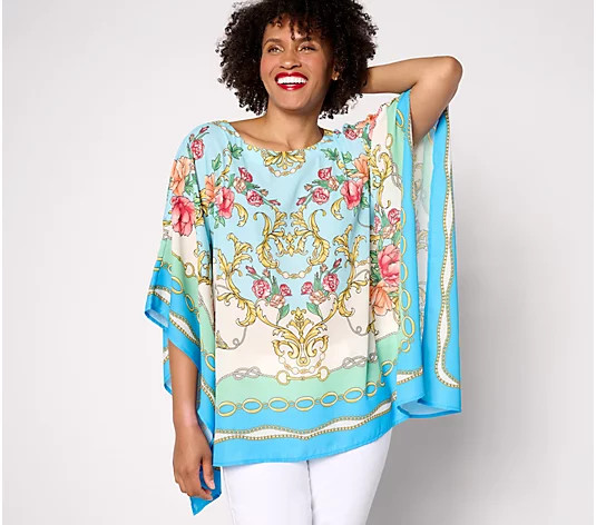 Belle by Kim Gravel High Status Poncho Top - QVC.com | QVC