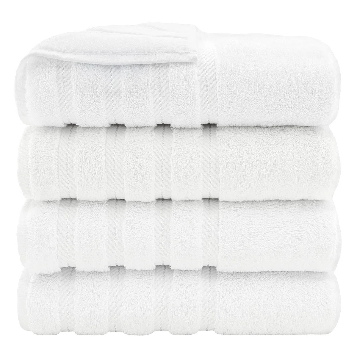 Edison Collection 100% Cotton 4 Piece Luxury Turkish Bath Towel Set (Set of 4) | Wayfair North America