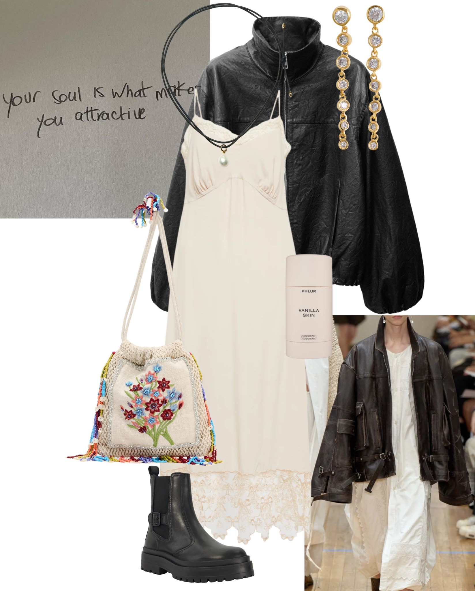 Outfit Ideas For… A Festival ✌🏻 | festival outfit | leather jacket | white dress | cool bag | hunter boots 

#LTKuk #LTKfestival #LTKsummer