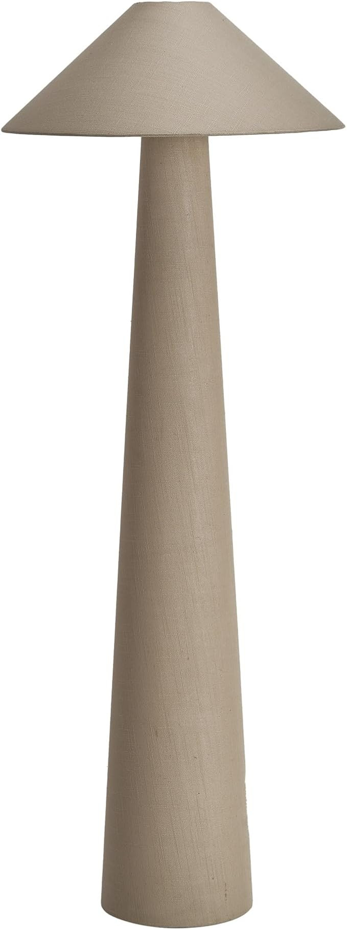 Bloomingville Tall Linen Floor Lamp with Shade and Inline Foot Switch, Natural | Amazon (US)