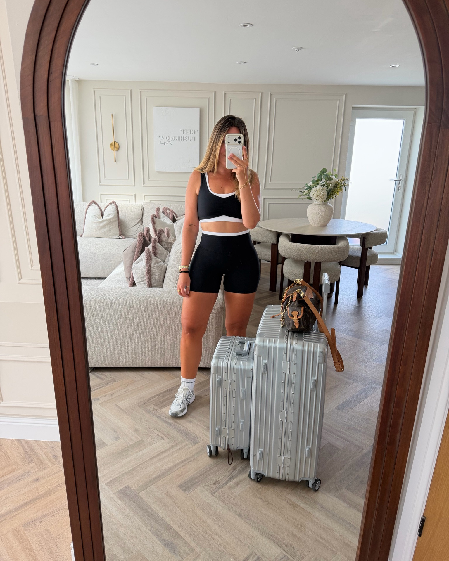Size up in the top. I wear size medium & then a small in the shorts.

#LTKuk #LTKdatenight #LTKfitness