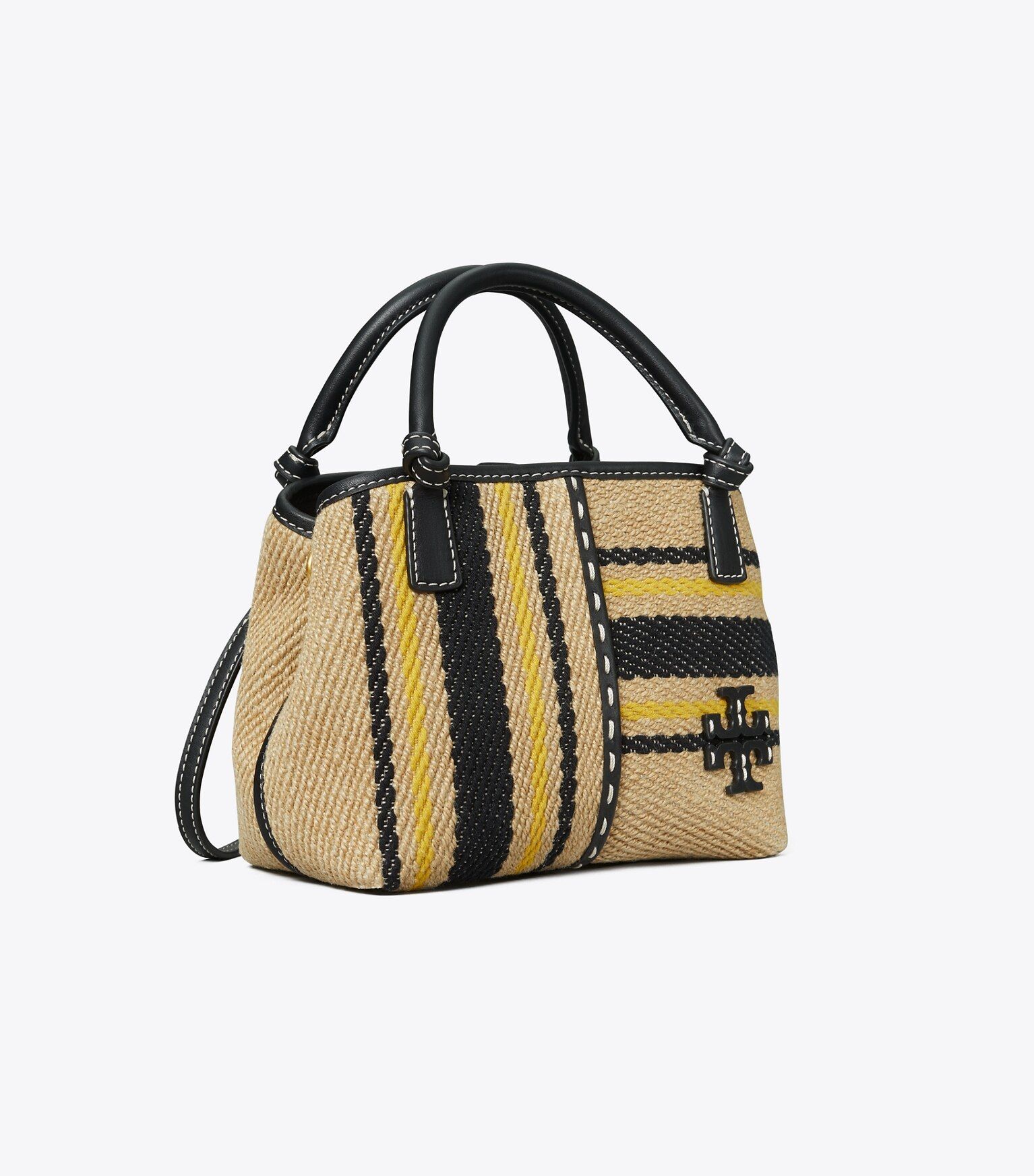 McGraw Linen Stripe Mini Satchel | Tory Burch (US)