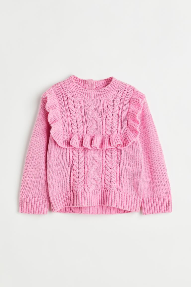 Ruffle-trimmed Sweater | H&M (US + CA)