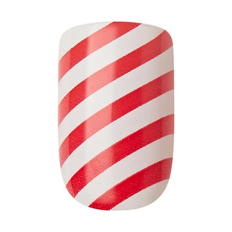 KISS Special Design Limited Edition Short Square Holiday Fake Nails, Multi, 28 Pieces | Walmart (US)