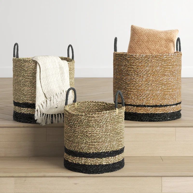 Handmade Seagrass Basket With Handles | Wayfair North America