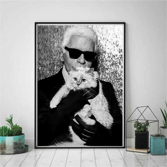 Karl Lagerfeld Poster, Karl Lagerfeld Canvas, Custom Canvas Poster, Home decor, Unframe Canvas, W... | Etsy (US)