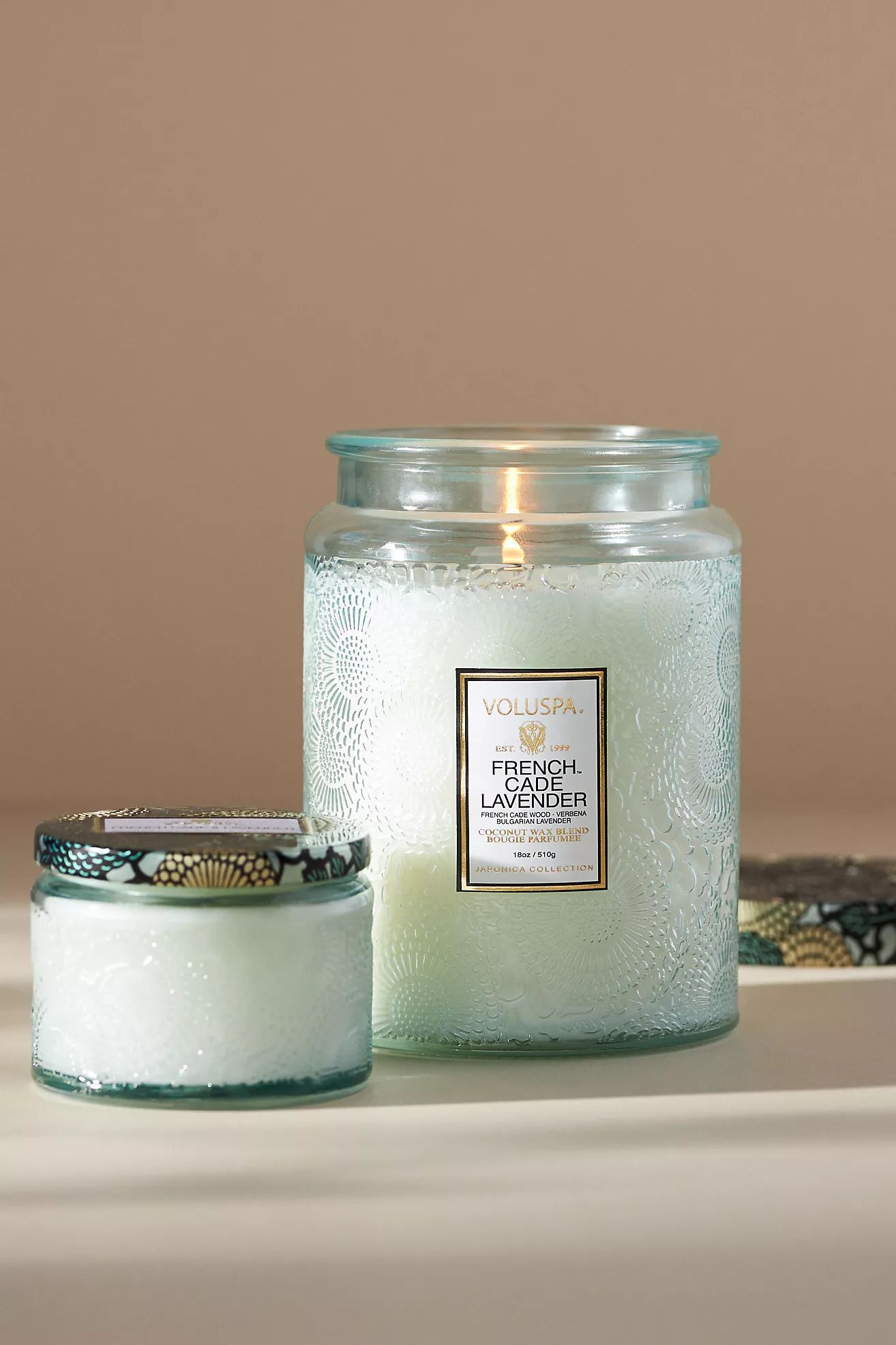 Voluspa Japonica French Cade & Lavender Glass Jar Candle​ | Anthropologie (US)