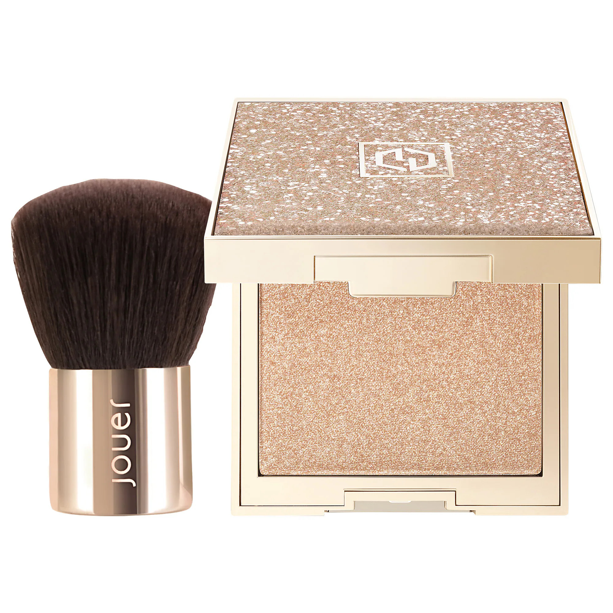 Jouer Cosmetics Molten All Over Glow Highlighter & Brush Set | Sephora (US)