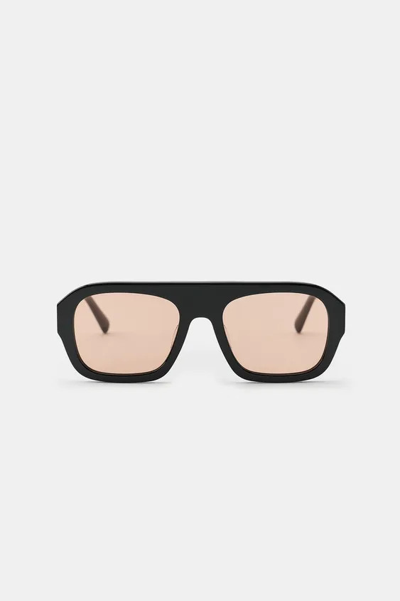 Aviator sunglasses with acetate frames. Includes case.UV/UVA 400 protection. Category 1. | Zara US