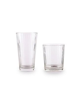 Circle Glass Hill Street Entertaining Glasses, Set of 12 & Reviews - Glassware & Drinkware - Dini... | Macys (US)