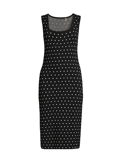 Jacquard Dotted Midi Dress | Saks Fifth Avenue