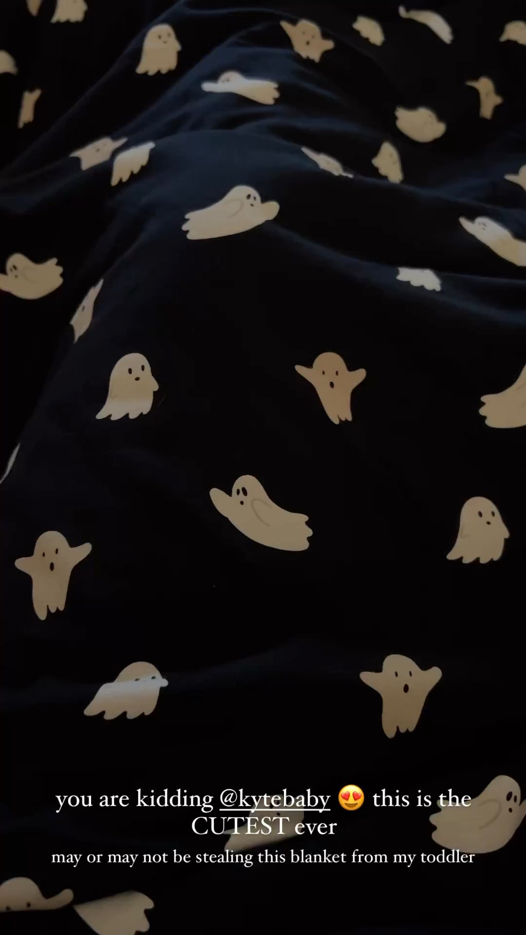 The CUTEST ghost print blanket for you our your toddler!! 👻 I’m obsessed with this print from Kyte baby. White and beige ghosts… 🫶🏻 
There’s even matching pajamas!! 

 Boo basket, toddler, nursery, Halloween, fall, cozy blankets, bamboo blanket, spooky season 

#LTKSeasonal #LTKbaby #LTKkids
