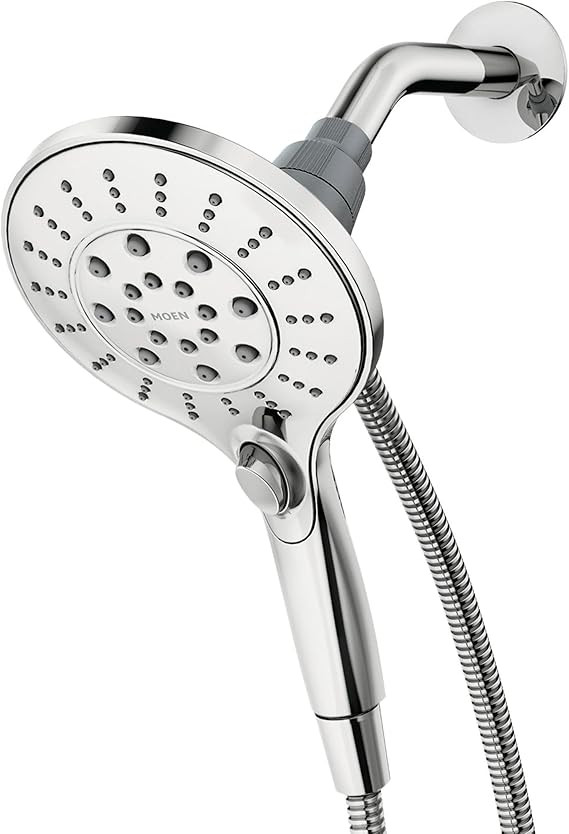 Moen Engage Chrome Magnetix Six-Function 5.5-Inch Wide Handheld Shower Head with Hose and Magneti... | Amazon (US)
