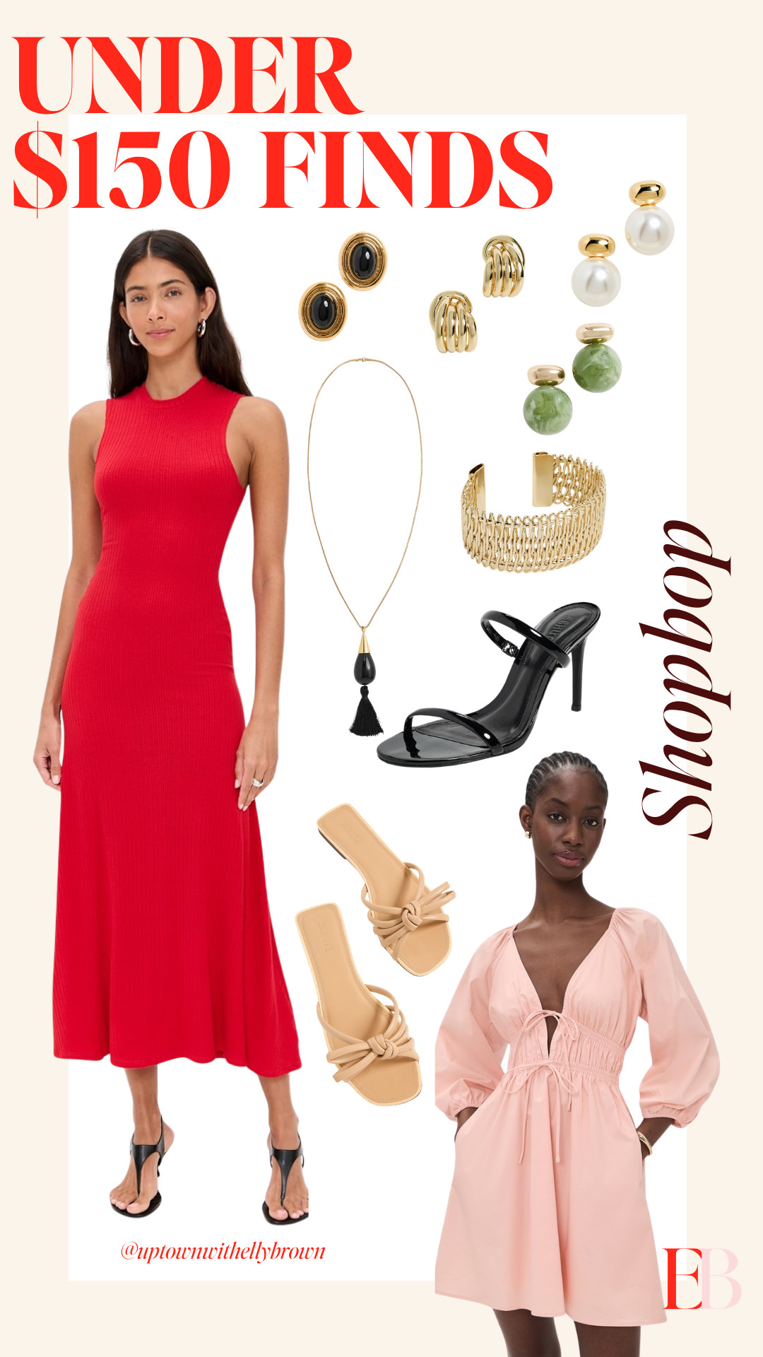 Shopbop Finds Under $150 Featuring Dresses, Shoes, and Earrings for Easy Outfits.  

 #LTKgrwm #LTKootd #LTKSeasonal