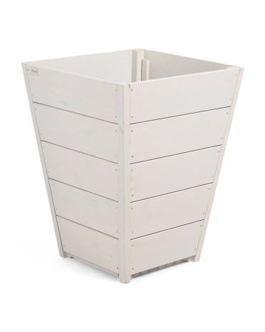 Made In Poland 23x23x29.5 Pinewood Outdoor Planter | TJ Maxx