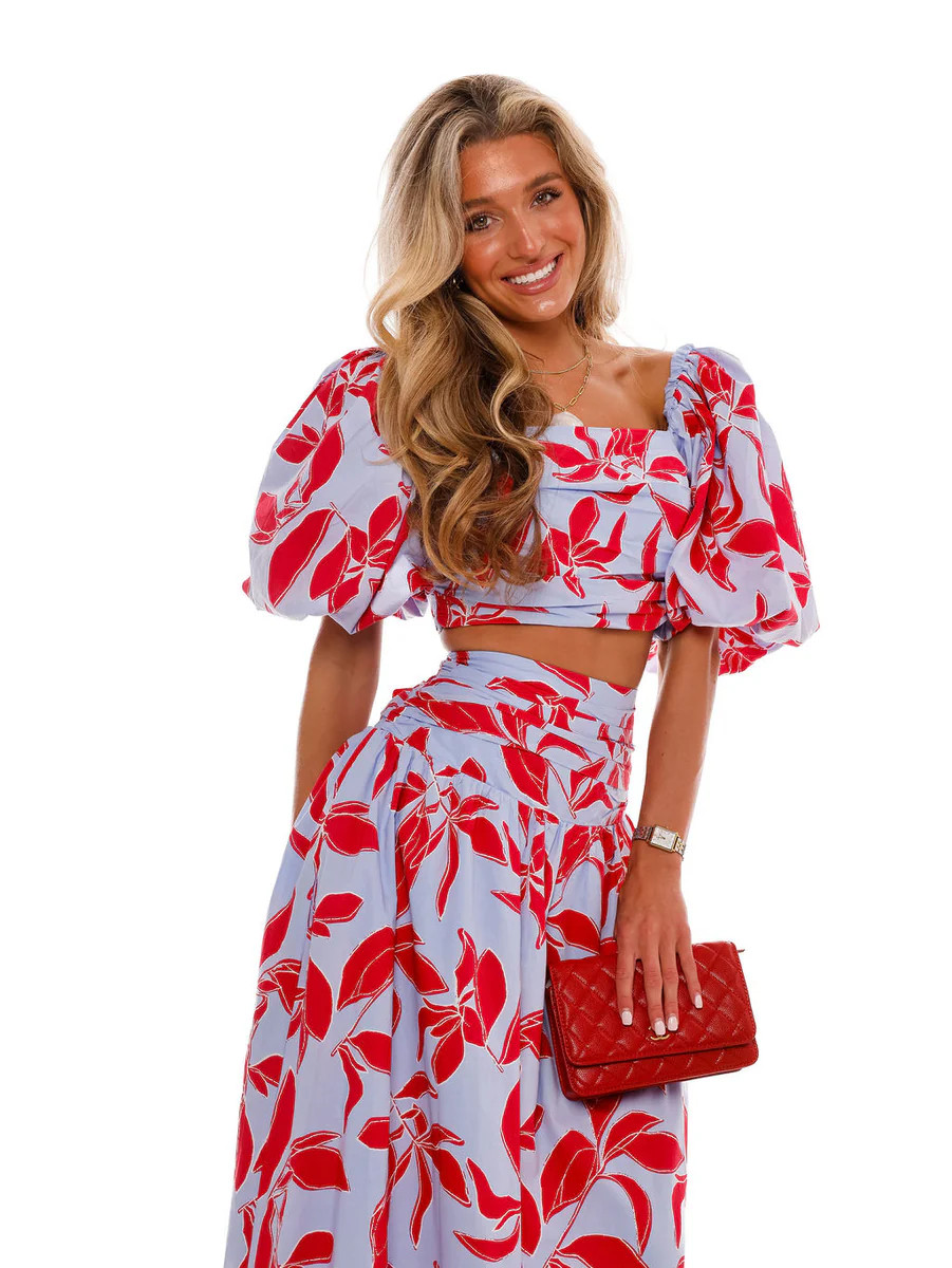 Pacifica Top - Blue/Red | cocolillys