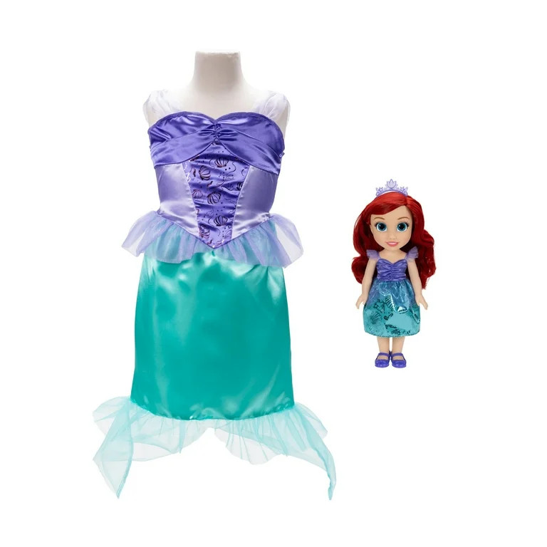 Disney Princess Ariel Doll With Girl-Sized Dress Like Your Doll Outfit | Walmart (US)